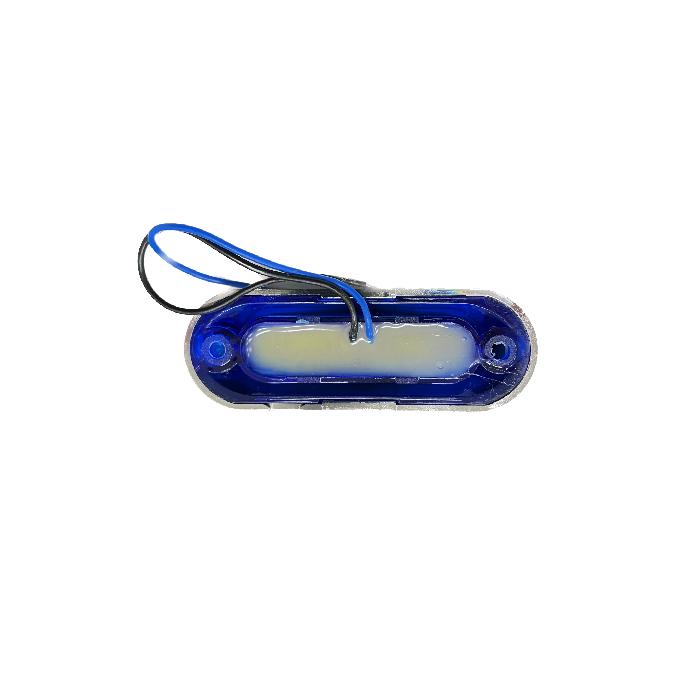 汎用 LED 小型 マーカー ランプ 4連 青 【4個】 ブルー 12V 24V 兼用