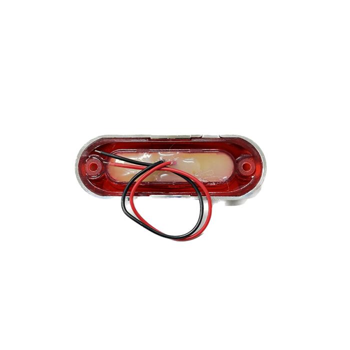 流用 汎用 LED 小型 マーカー ランプ 4連 赤 レッド 12V 24V 兼用