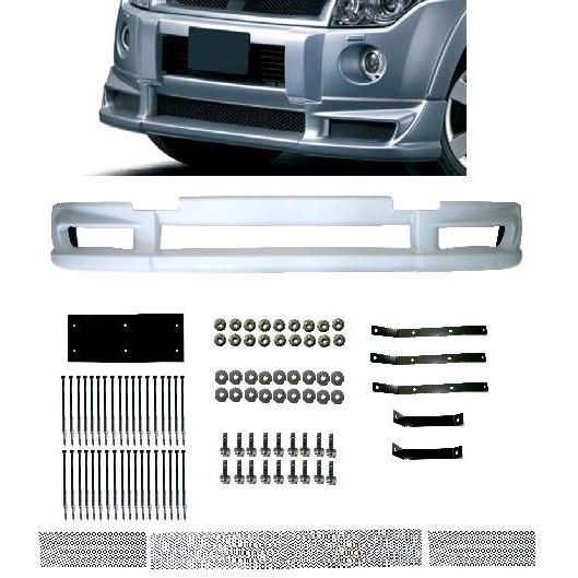 三菱 パジェロ V80 V90 フロントバンパースポイラー エアロ 2006年10月-2011年10月 ハーフスポイラー ダウンスポイラー V80 V90 系 送料無料｜auto-parts-jp