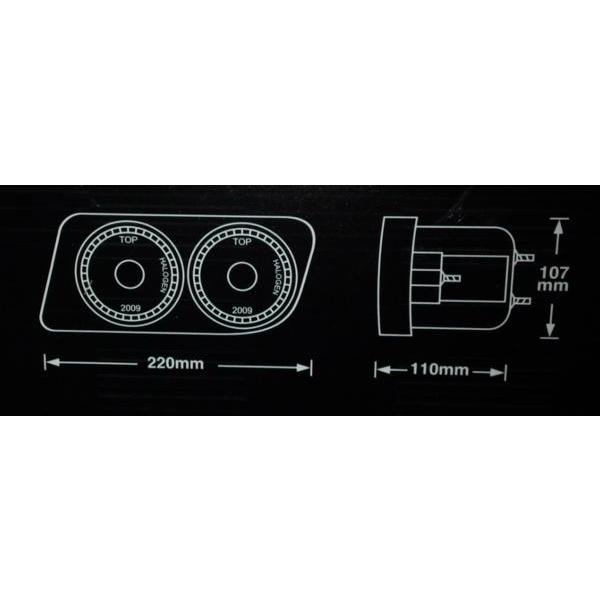 トヨタ ランドクルーザー 100 系 Wフォグランプ LED 白イカリング 4灯