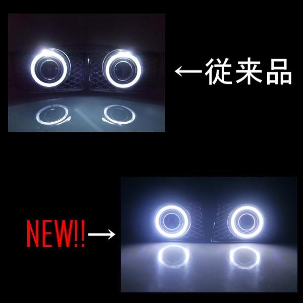 ランドクルーザー プラド 95 90 白 LED イカリング プロジェクター