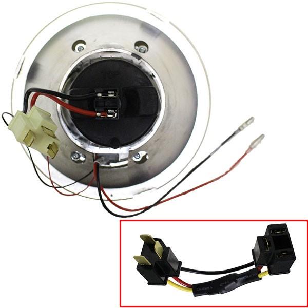 丸型7インチイカリングプロジェクターヘッドライト 左右SET セット