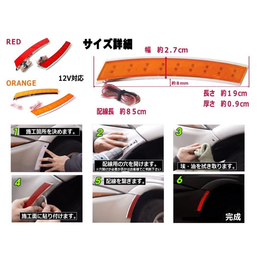 AUTOMAX izumi LEDサイドマーカー 赤 左右 2個1セット レッド AUTOMAX izumi LEDサイドマーカー 赤 左右 2個1セット レッド