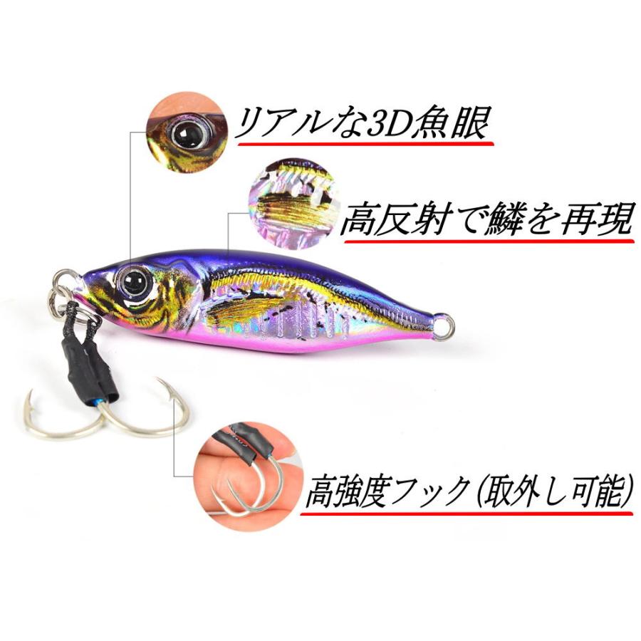 3D メタルジグ 80g 超リアル 釣り ルアー 小アジ 蓄光 ジグ 3D メタルジグ 80g 超リアル 釣り ルアー 小アジ 蓄光 ジグ