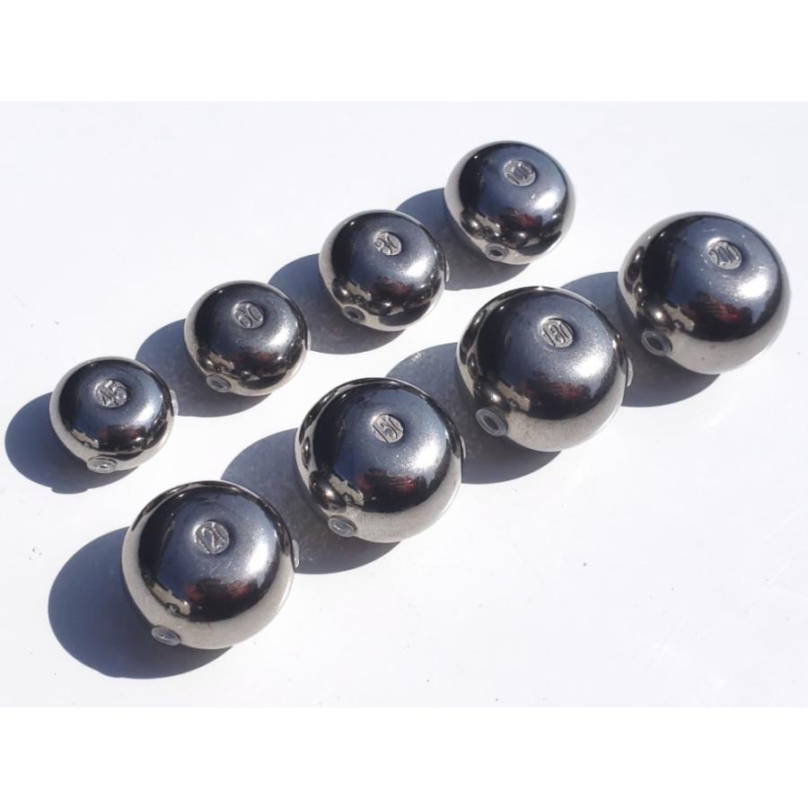 タングステン (無塗装 45g 10個) シルバー タイラバ ヘッド 鯛