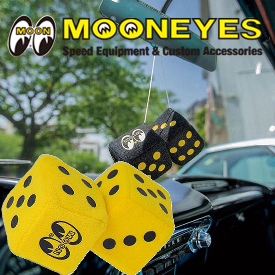 ムーンアイズ ファジーダイス 黒 黄 サイコロ Mooneyes Fuzzy Dice 車 ミラー アクセサリー グッズ おしゃれ かわいい Gta Good Trade Agency 通販 Yahoo ショッピング