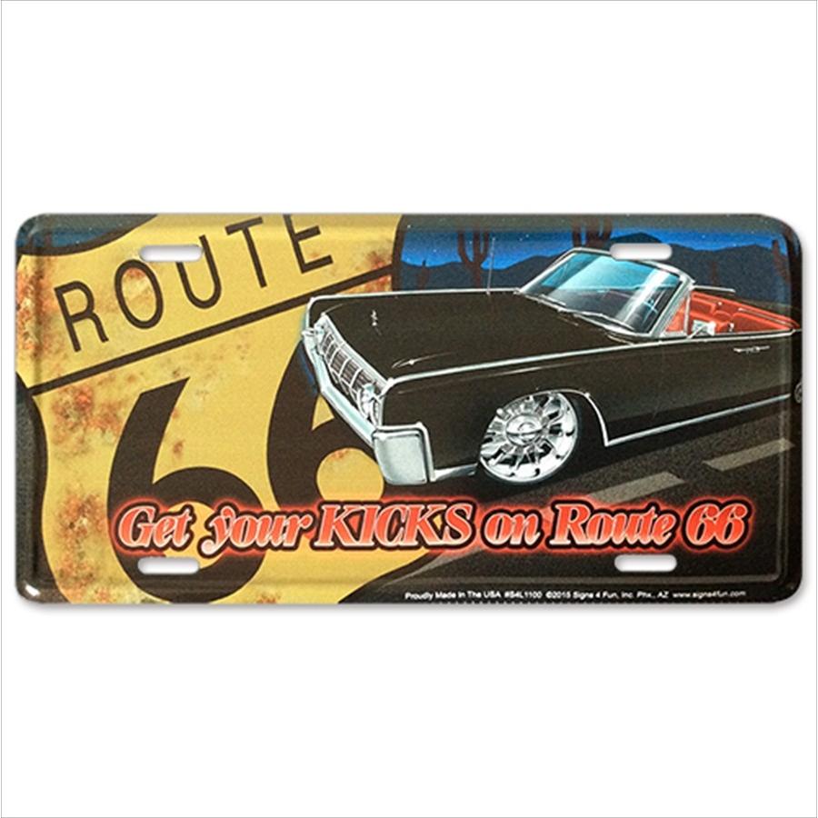 アルミニウム サイン ルート66 ライセンスプレート License Plate ナンバープレート アメ車 Rute66 リンカーン コンバーチブル 66 Gl S4l1100 Gta Good Trade Agency 通販 Yahoo ショッピング