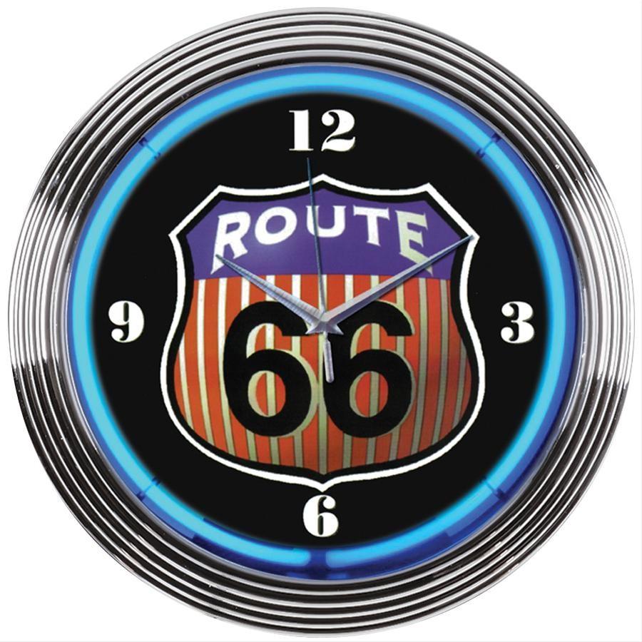 RUT66 ルート66 15インチ ウォールクロック 壁掛け時計 ネオンクロック