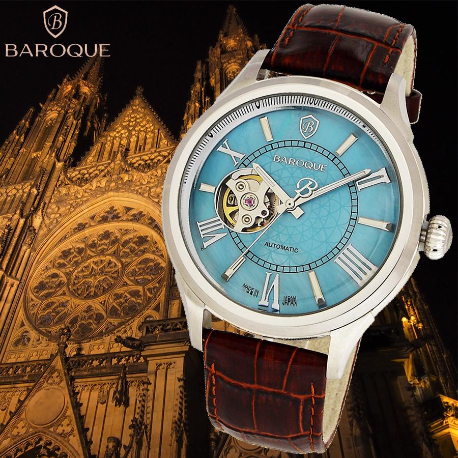 バロック メンズ 腕時計 Ba3004s 38br Baroque 青 ターコイズブルー 日本製 自動巻 時計 パール文字盤 オートマチック 本革ベルト セイコーエプソン Yn71 Ba3004s38br Gta Good Trade Agency 通販 Yahoo ショッピング