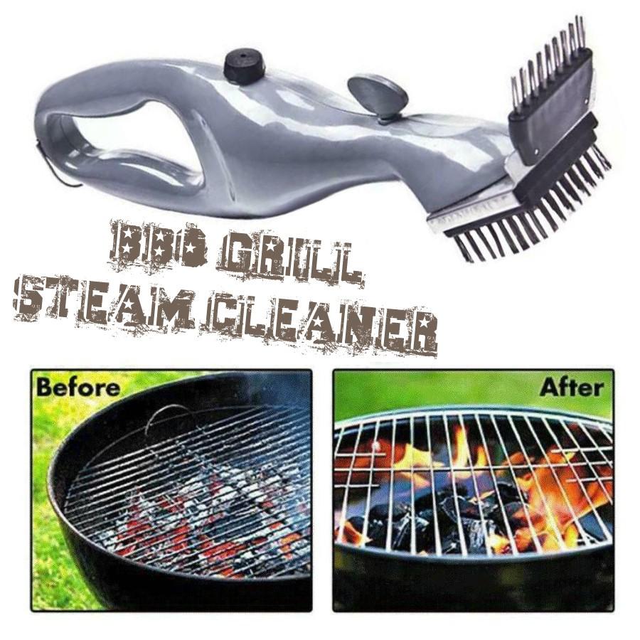 バーベキューグリル スチームクリーナー ブラシ BBQマジック 水だけ 簡単 安全 清潔 魔法のブラシ 軽量 洗える 蒸気 お手軽