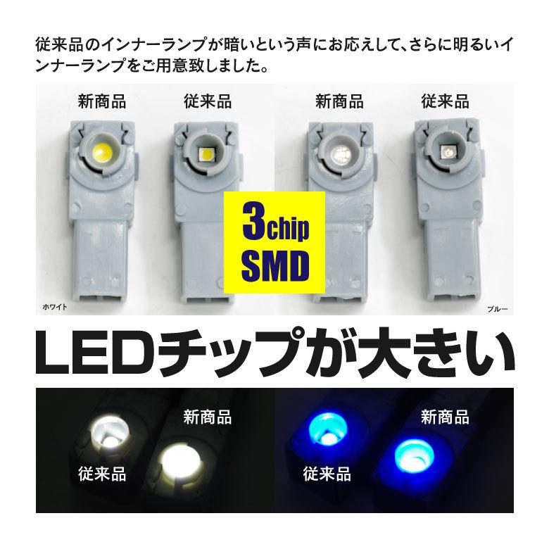 AZ製 クラウンハイブリッド GWS204 LED 3cHip SMD インナーランプ フットランプ ホワイト ブルー アンバ 色選択 1個 アズーリ｜auto-party｜03