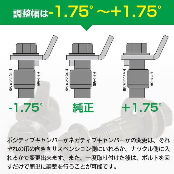 AZ製 キャンバーボルト M12 エブリイ DA62W フロント キャリイを含む 亜鉛メッキ処理 2本セット アズーリ｜auto-party｜04