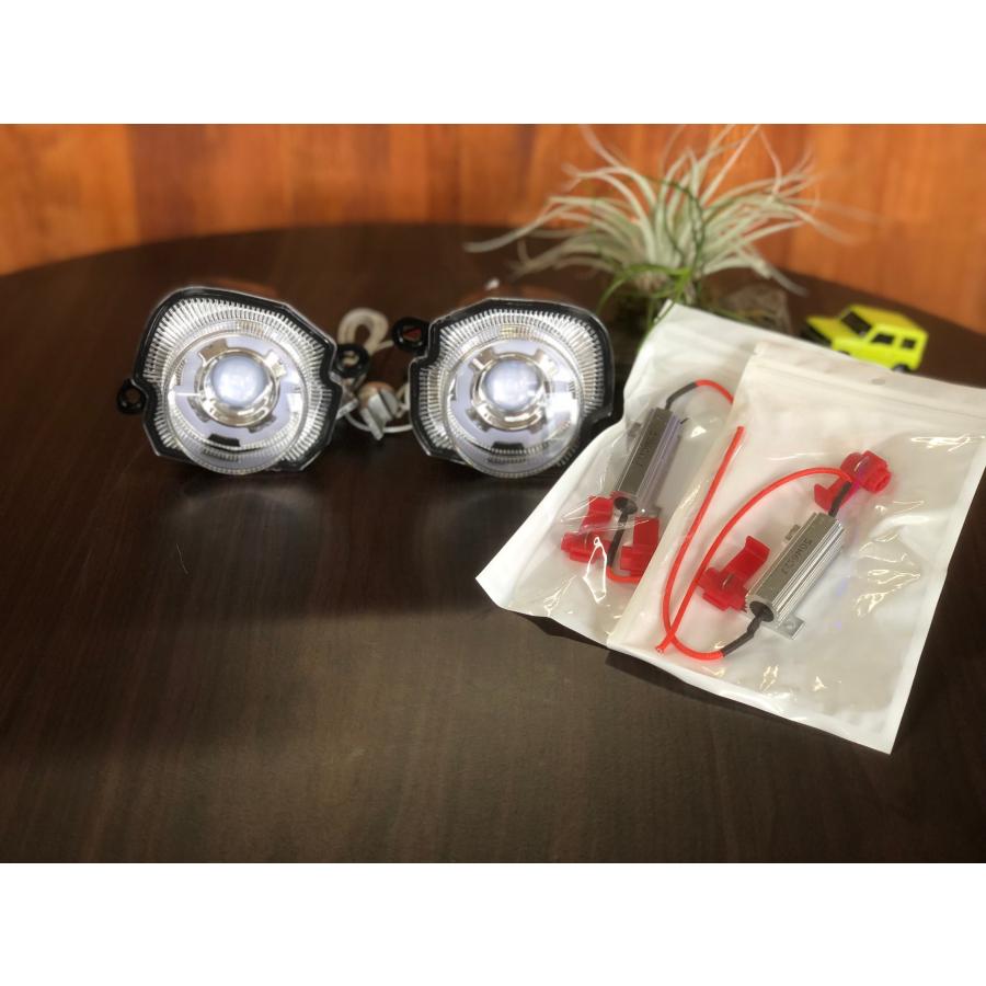 養豚場に出荷JB64JB74用ウインカープロテクター イエロー ジムニー JB64 JB74 用 【クリア】フロント ウインカー LED 左右セット