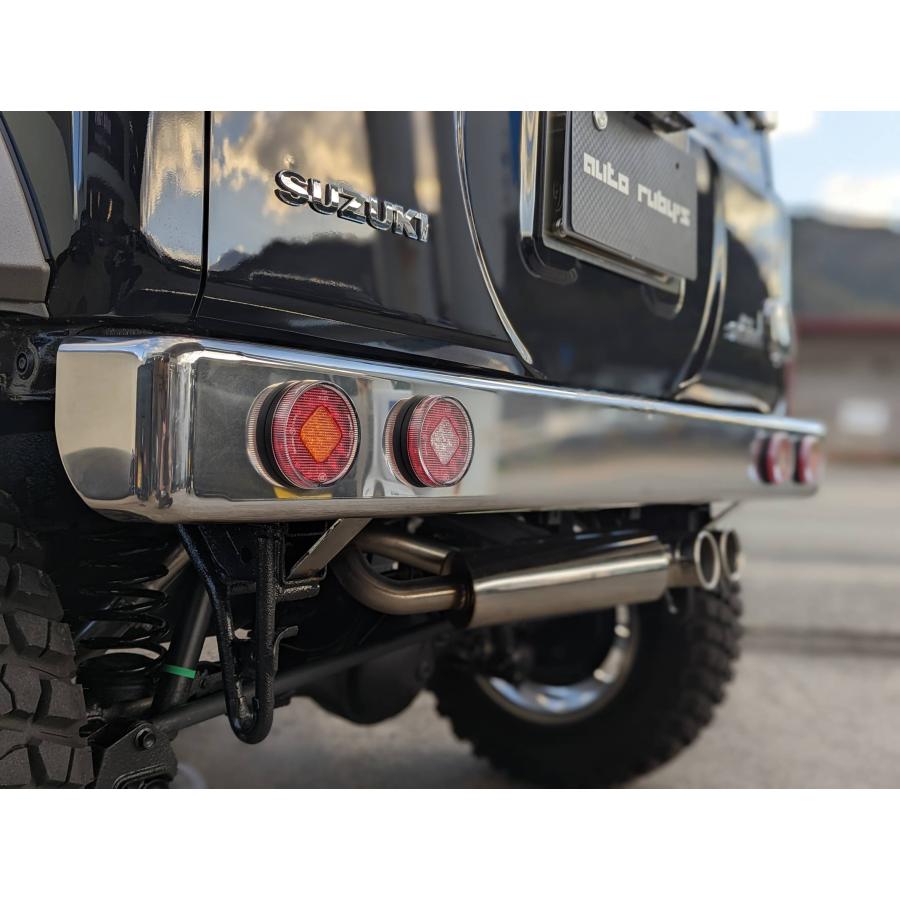 JB64/JB74】 ステンレス製 オールドスクール リアバンパー LED JB64/JB74】 ステンレス製 オールドスクール リアバンパー LED