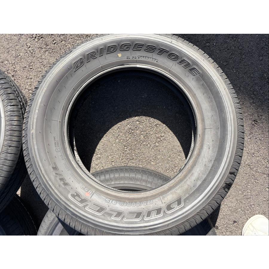 送料無料】ブリヂストンデューラー H/L 175/80R16 91S 23年製 9.5分山
