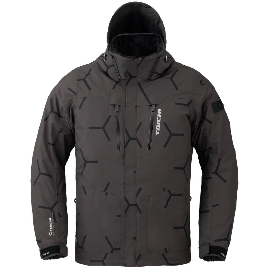 RSタイチ モトレックウィンターパーカ RSJ723 TREAD BLACK (トレッドブラック) Lサイズ