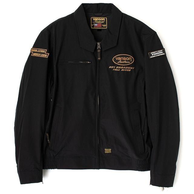 VANSON ウールジャケット Lsize Drifter Perforated Firenze Leather Cruiser Jacket with CE