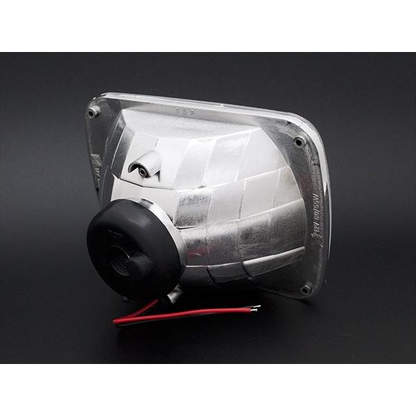 角目2灯式ヘッドライト キャラバン E24 系 2個セット ガラス製 セミ