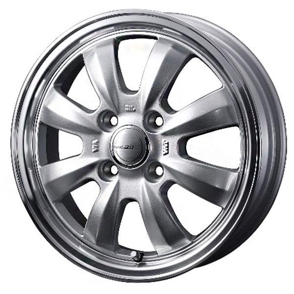 WEDS グラフト8S 14x4.5J +45 4H/P.C.D.100 シルバー N ONE(JG1-4