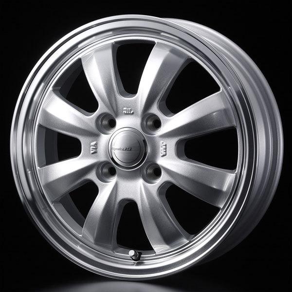 WEDS グラフト8S 14x4.5J +45 4H/P.C.D.100 シルバー N ONE(JG1-4