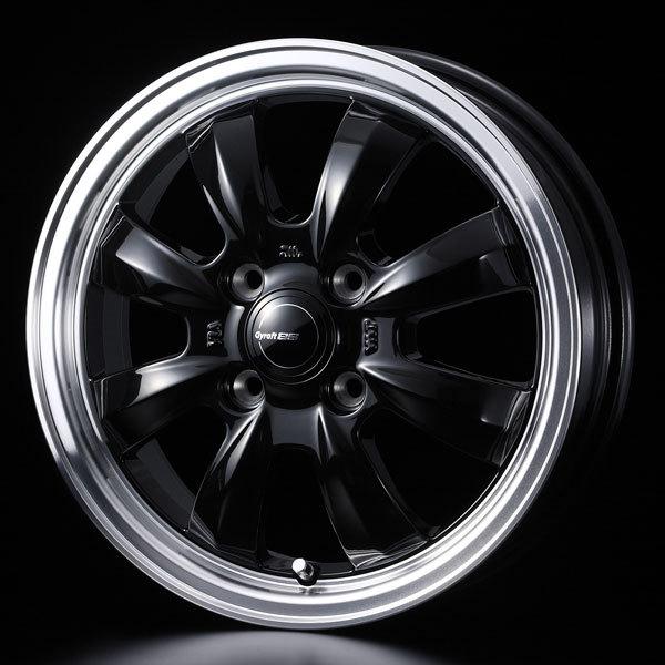 WEDS グラフト8S 14x4.5J +45 4H/P.C.D.100 ブラック ミライース