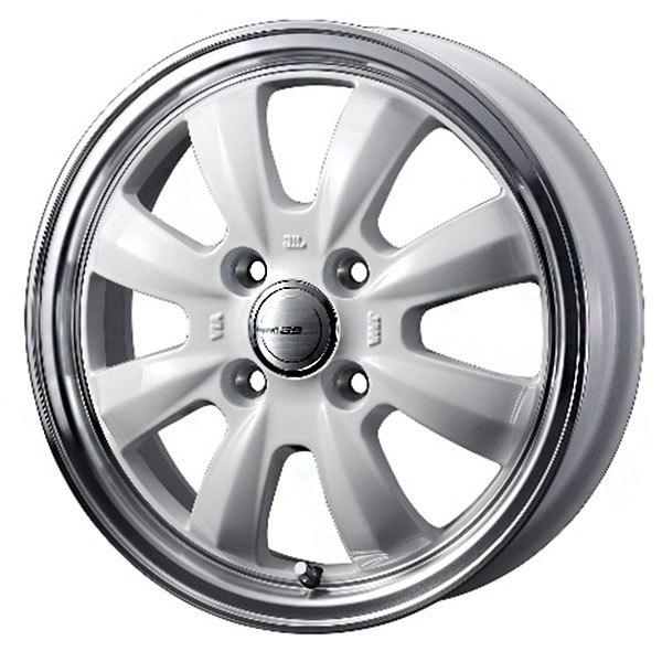 WEDS グラフト8S 14x4.5J +45 4H/P.C.D.100 ホワイト デイズルークス 