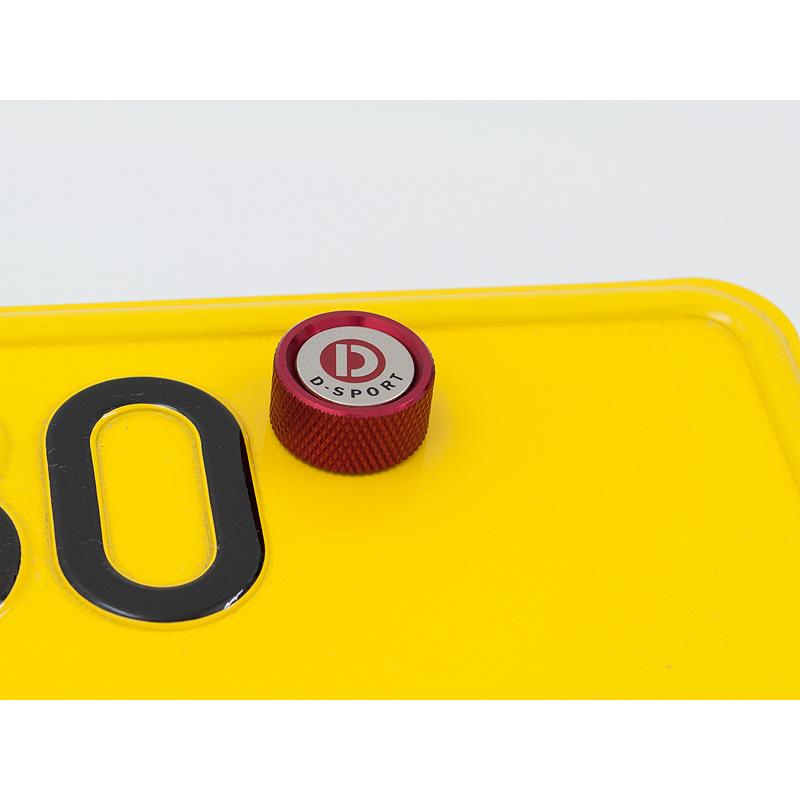 D-SPORT ナンバープレート ロックボルト TypeIII レッド 4個1セット