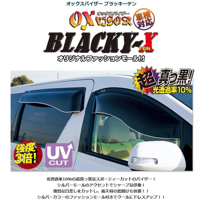 OXバイザー ブラッキーテン フロントセット ハイゼットトラック