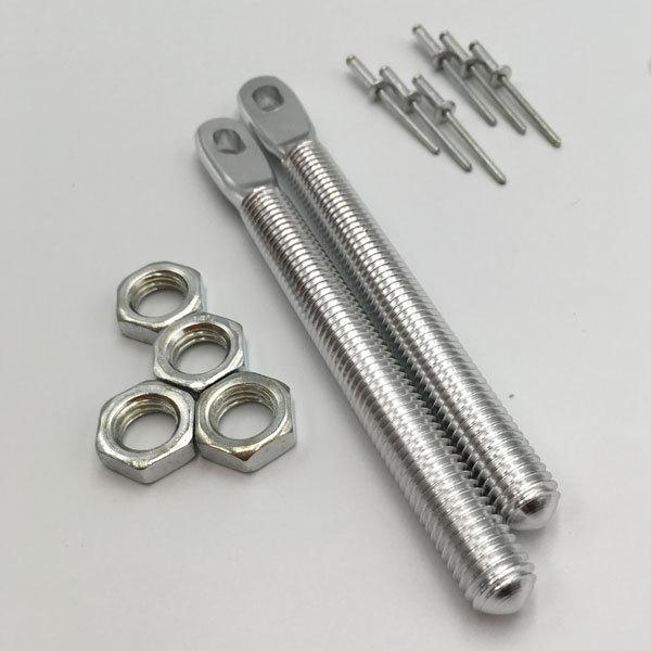 ボンネットピン アルミ軽量 ボンピン シルバー 銀色 種類 フード