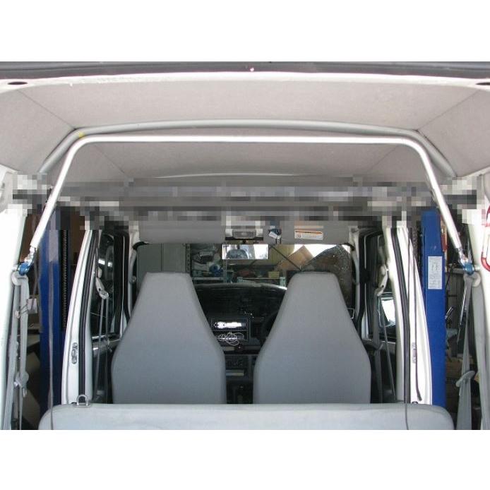 ゆうこりんミニキャブu61v ピラーバー カワイ製作所 ミニキャブバン U61V U62V U63V U64V用