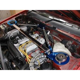 カワイ製作所 カローラ レビン AE86用 トライアングルタイプ フロントストラットバー タワーバー OS/オーヴァルシャフトタイプ｜autoaddictionjapan｜02