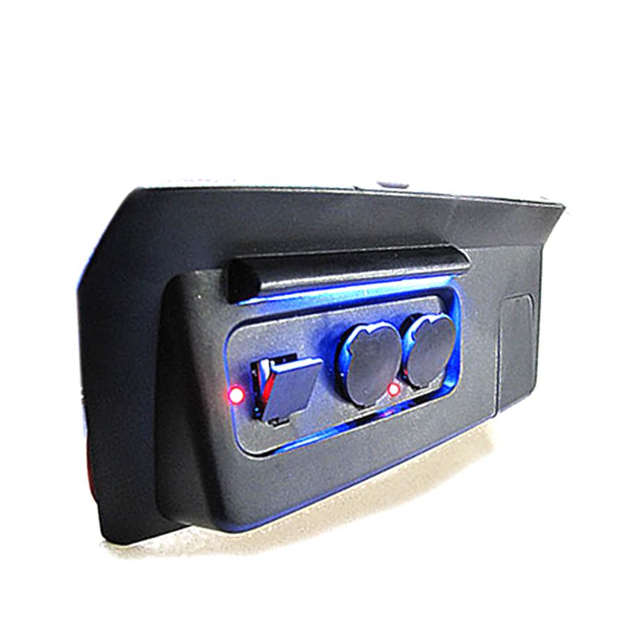 互換品】USB・シガーソケット増設キット / N-BOX用 シボ加工 ブラック