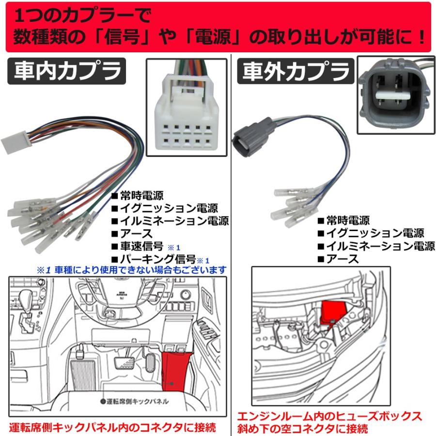 Ac521 60系 ハリアー用 オプションコネクター用 電源取り出しキット