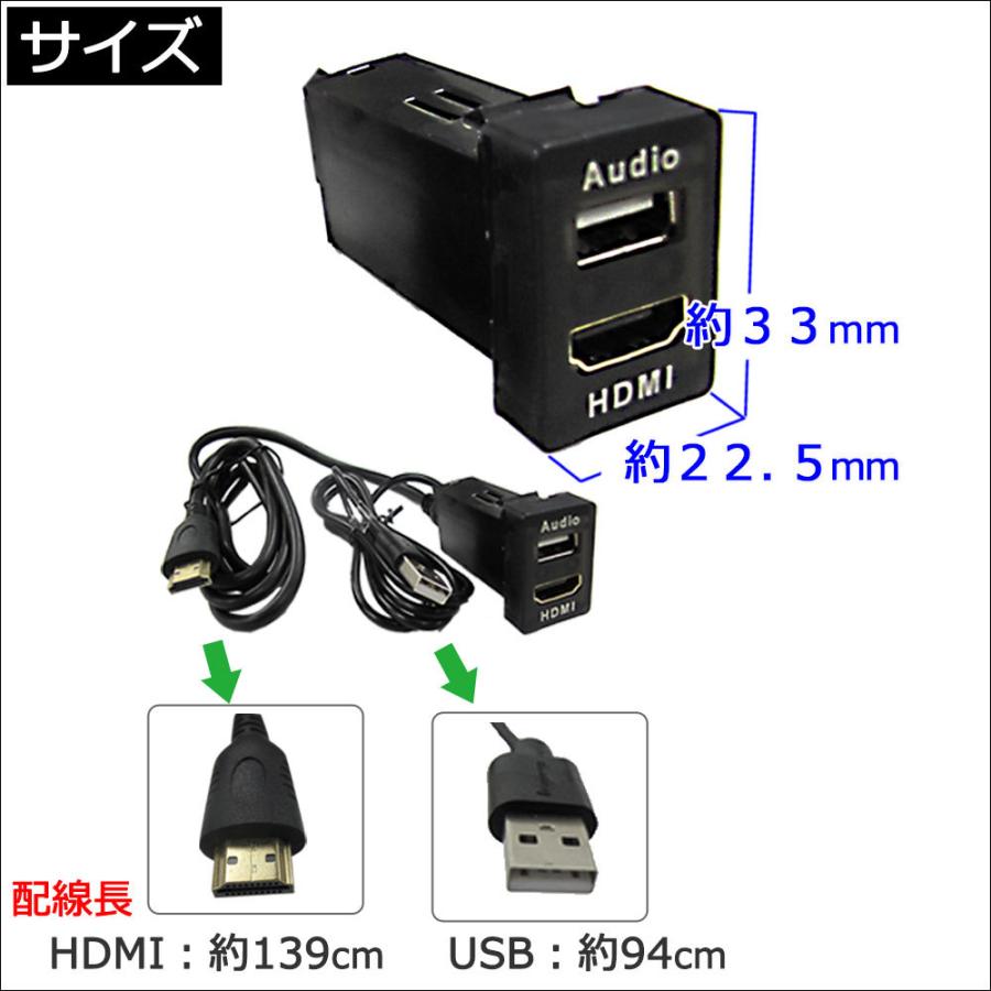 互換品】「HDMI」+「USB」延長ケーブル / (トヨタ スズキ ダイハツA