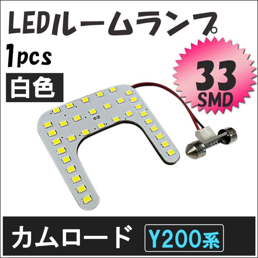 互換品】カムロード Y200 / H11.5- LED ルームランプ 1枚 SMD 33発 白