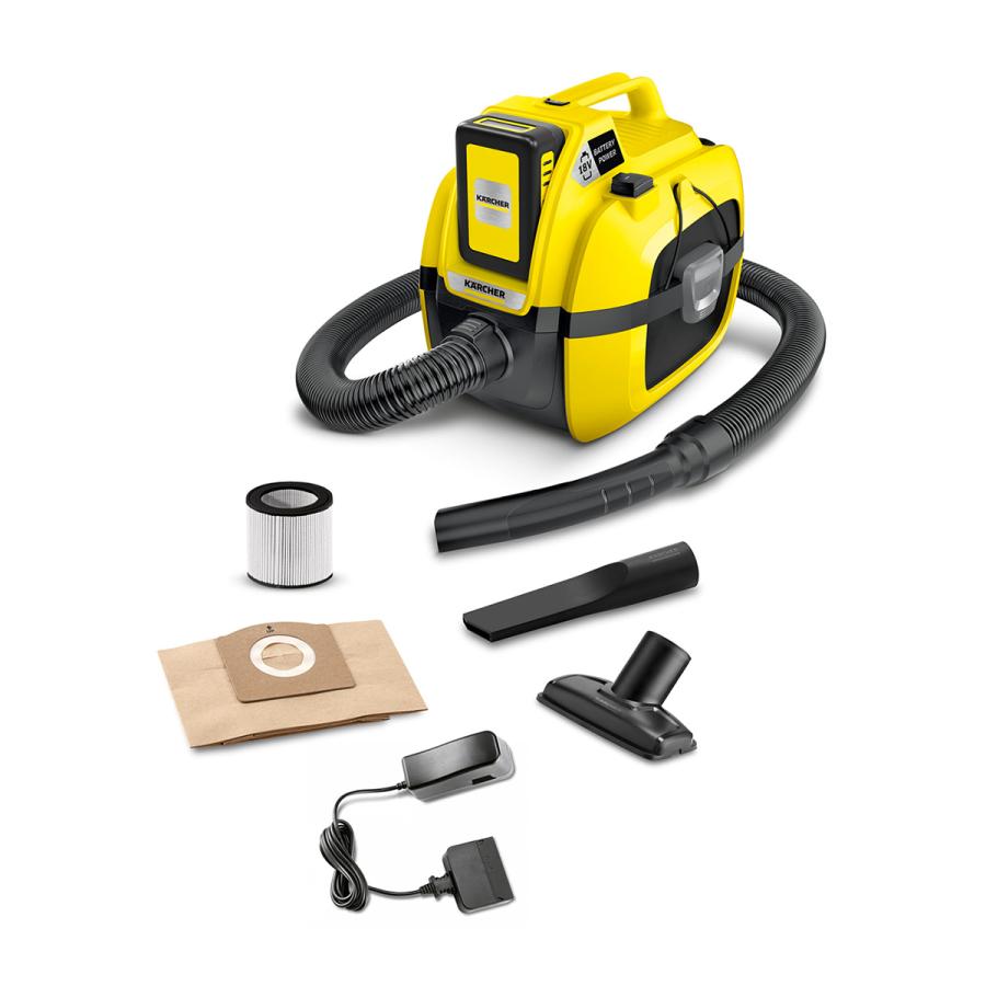 【送料無料】ケルヒャー乾湿両用バキュームクリーナーWD1バッテリーセット ケルヒャー 乾湿両用バキュームクリーナー WD1 バッテリーセット
