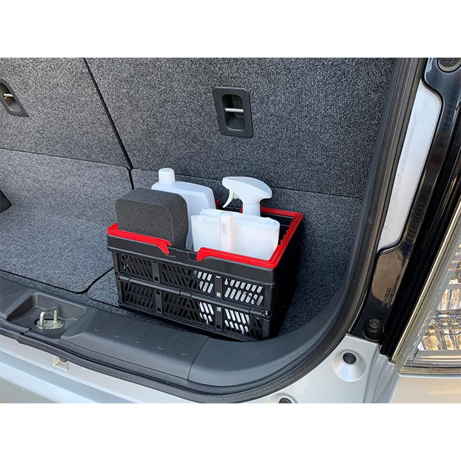 ECore E Core イーコア 折り畳みコンテナ Bー6 ブラック／レッド