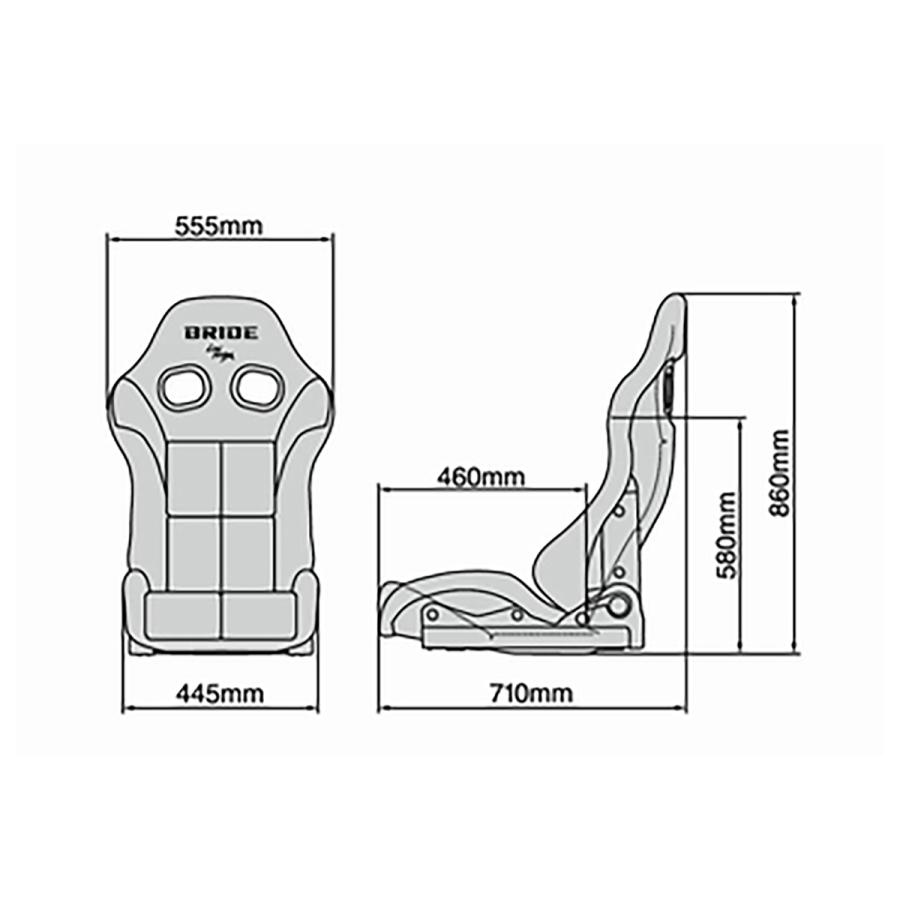新春セール BRIDE edirb 171 リクライニングシート グレーステッチ G71PLZ 【OCQ3506958470】(122579円)