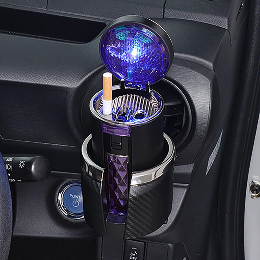 セイワ ラクすてソーラーアッシュジュエル 灰皿 パープル W927