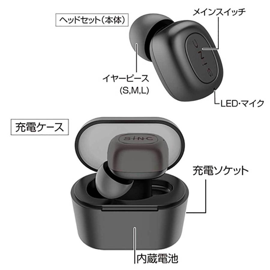 SEIWA Bluetoothワイヤレスイヤホンマイク BTE180 ブラック SEIWA Bluetoothワイヤレスイヤホンマイク BTE180 ブラック