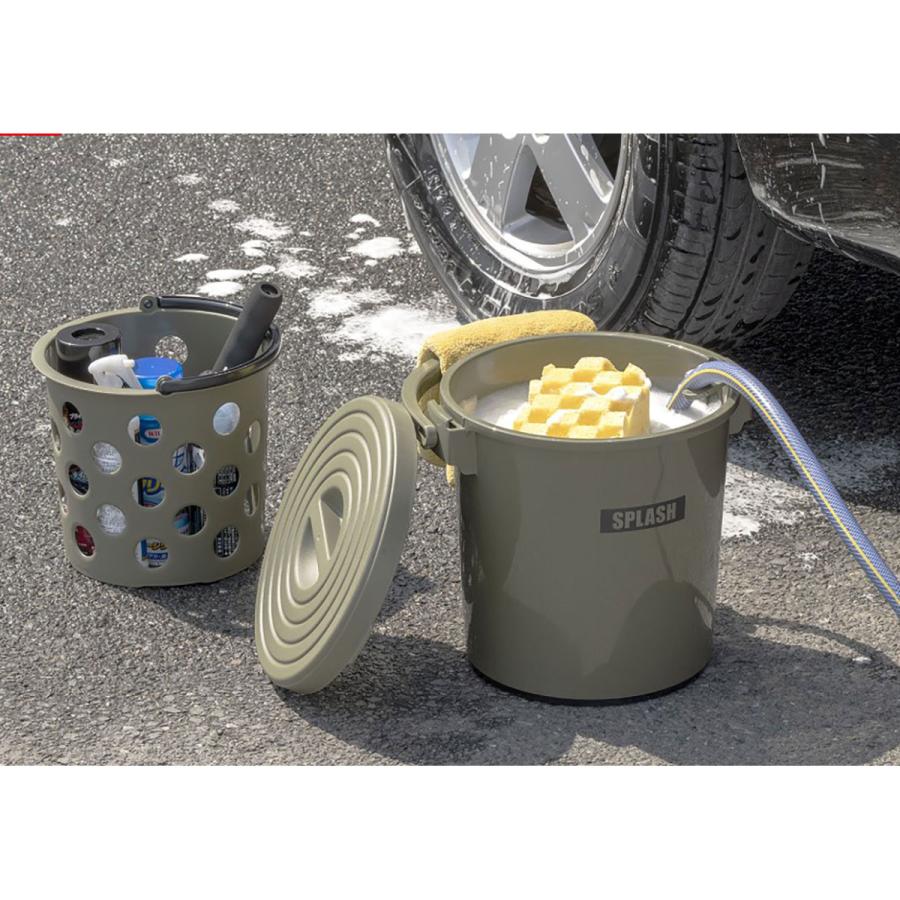 イノマタ化学 inomata イノマタ スプラッシュ10 バケツ 3221 モス