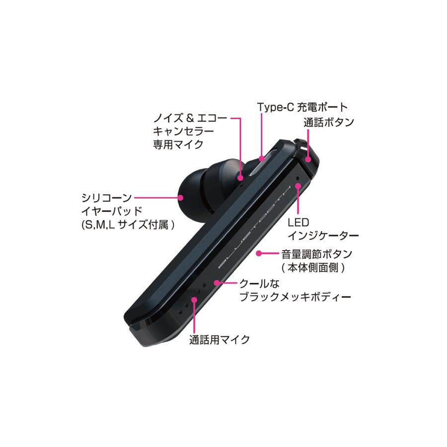 Kashimura（カシムラ） Bluetoothイヤホン ダブルマイク BL-119