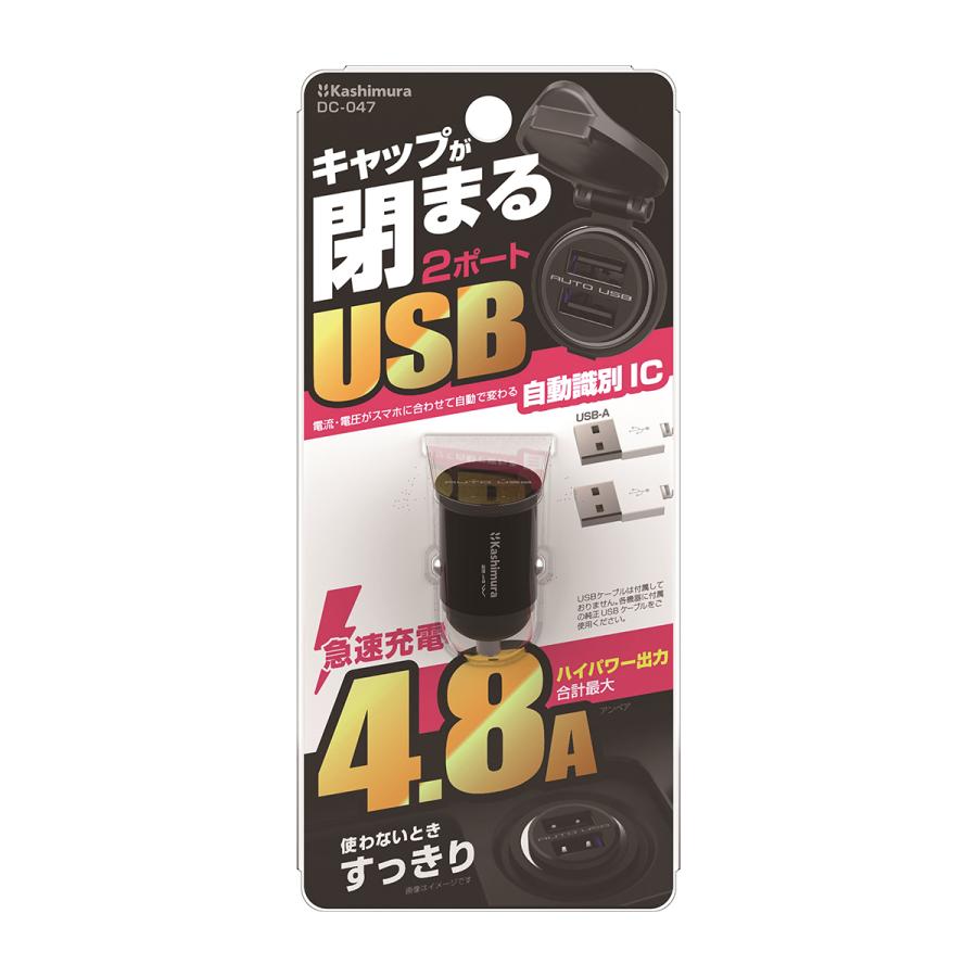Kashimura（カシムラ） Kashimura DC-24W USB2ポート 自動判定