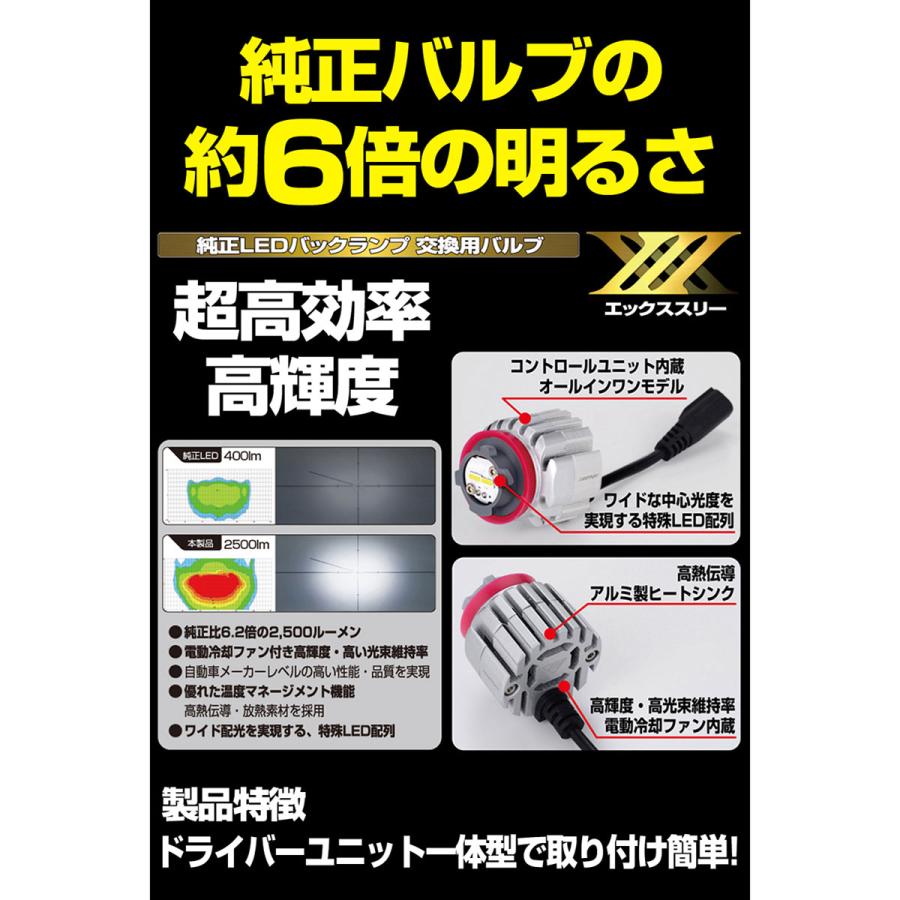 IPF アイピーエフ LEDバックランプバルブ X3 LW5 2500lm 6500K 7W1BLM
