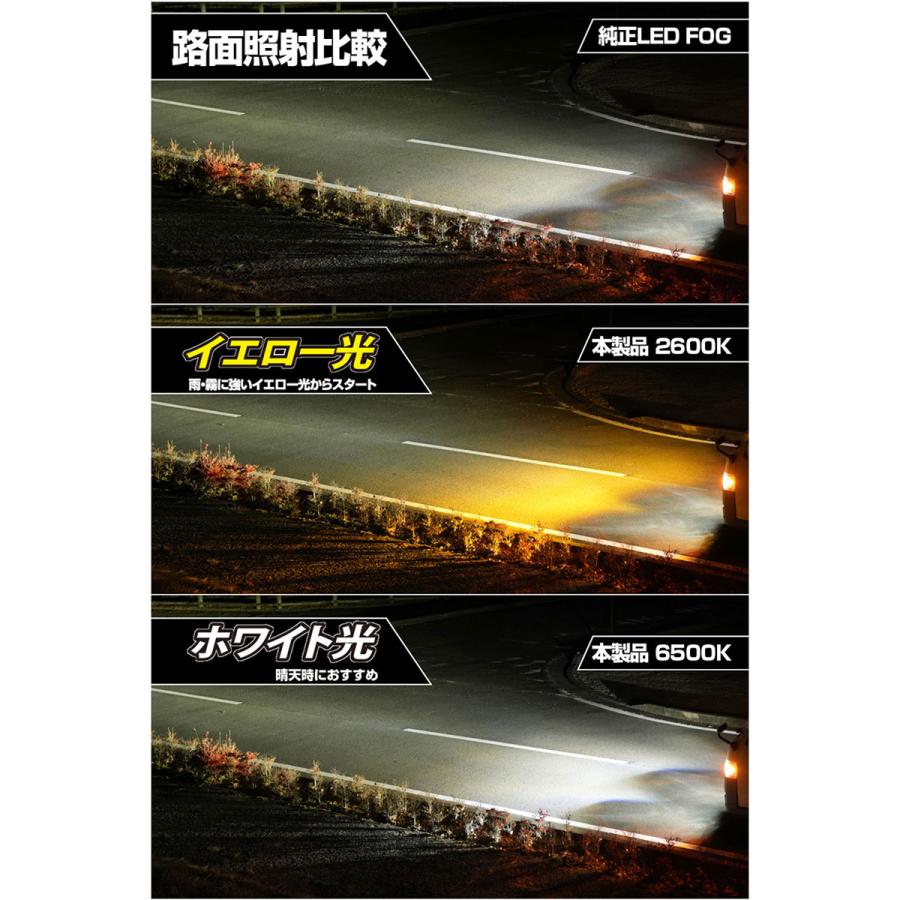 IPF アイピーエフ LEDデュアルカラーフォグランプバルブ X3 L1B 2600K