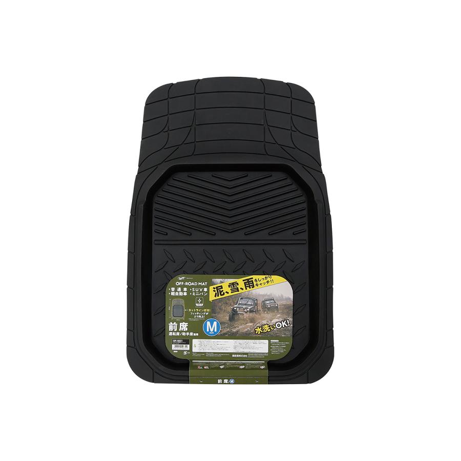錦産業 Tomboy オフロードマット 前席用M OR-4831 ブラック