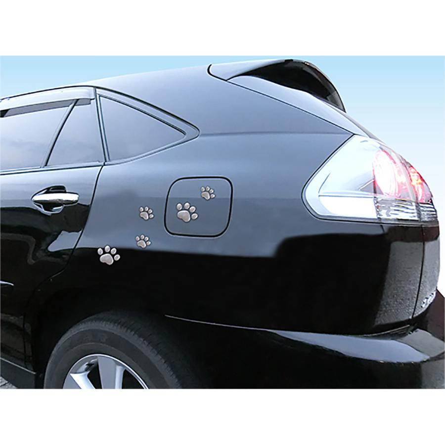 MEIHO 肉球エンブレムステッカー ME173 シルバー : オートバックス