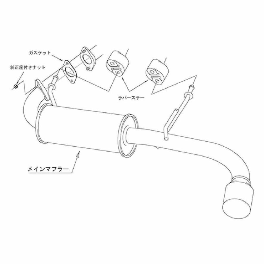 【在庫有】HKS　マフラー　LEGAL　31013-AS017　ジムニー/ジムニーシエラ　JB64W/JB74W｜autobacs｜04