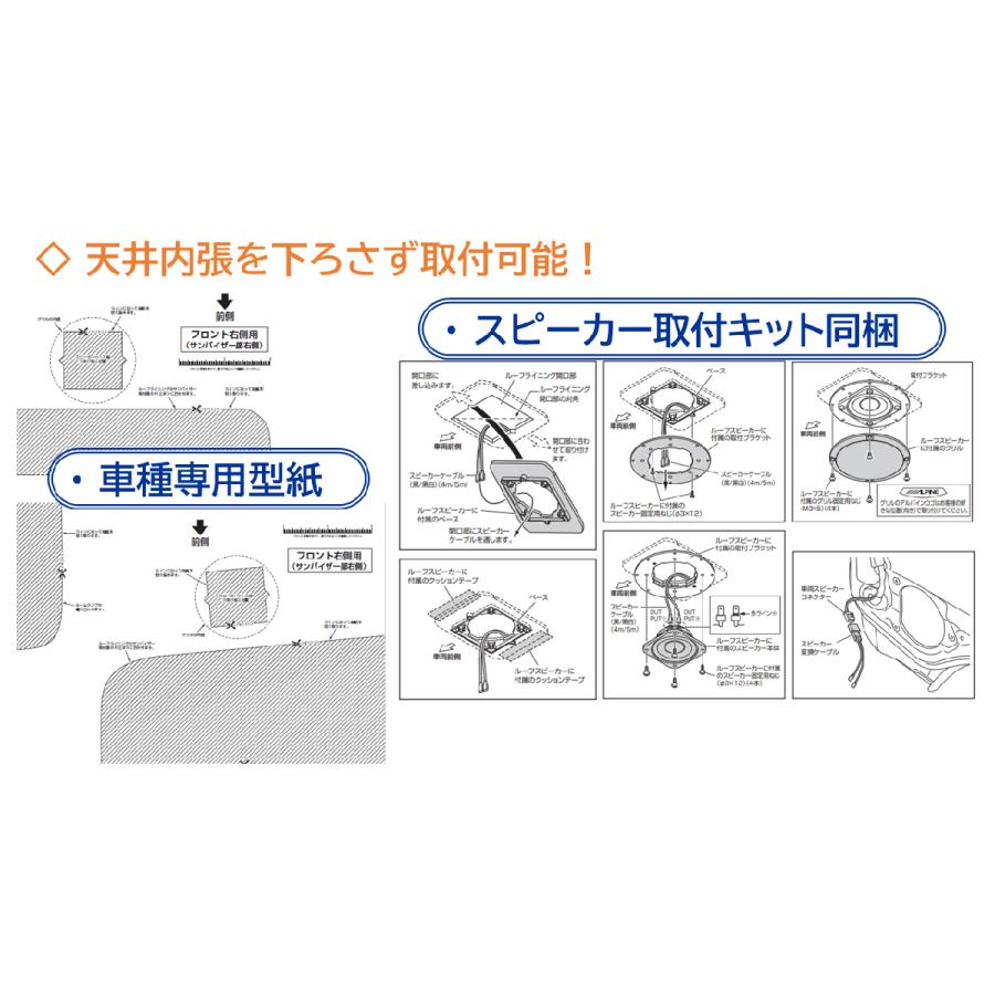 SNB 新型N-BOX・取付説明文・画像 ALPINE（アルパイン） MS-165-NB-56-BK メティオサウンド ブラック