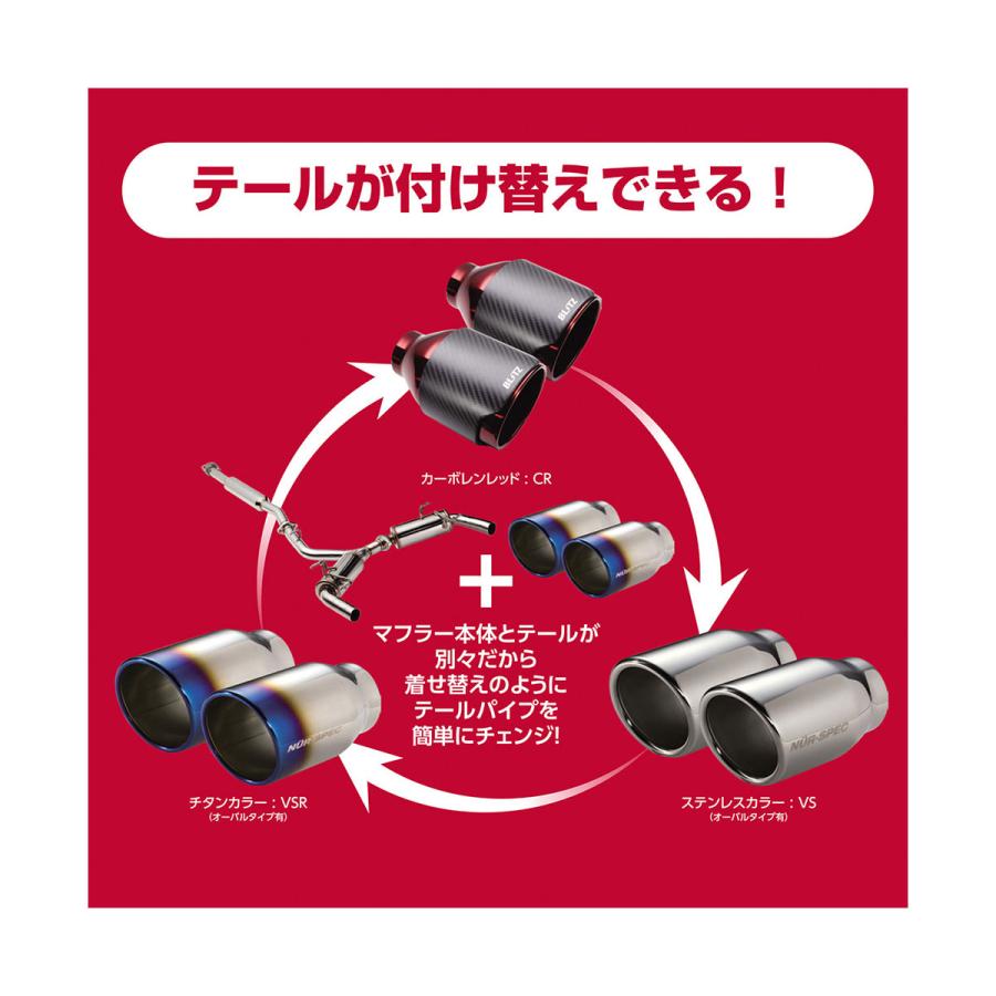 BLITZニュルスペック　ステレンスマフラー BLITZ（ブリッツ） 個人宅OK ニュルスペック カスタムエディション